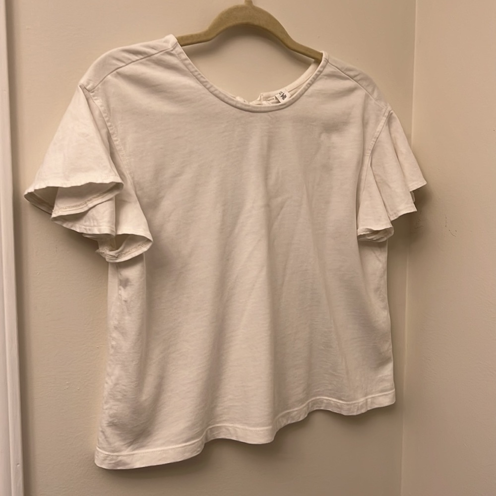 Nordstrom BP Ruffle Sleeve Boxy Tee - Picture 2 of 4